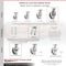 Service Caster 8 Inch Kingpinless V Groove Semi Steel Wheel Caster Swivel Locks 2 Brakes, 2PK SCC-KP30S820-VGR-BSL-2-SLB-2 - alternate 7